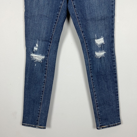 Levi's Jeans 711 Skinny Women's Size 27 Blue Low Rise Distressed 28 in Inseam - Picture 3 of 14